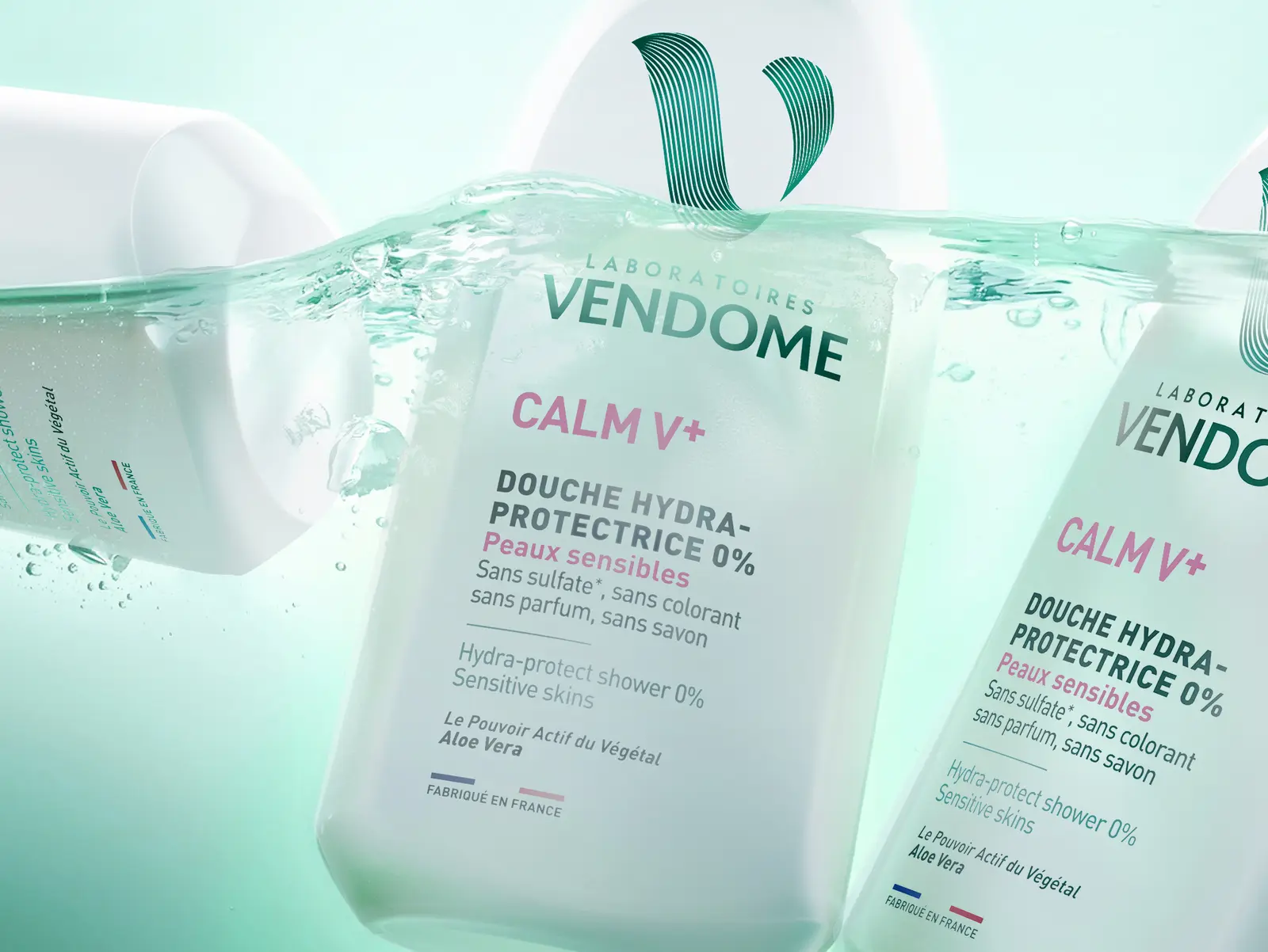 Vendôme cosmetique branding design carré noir